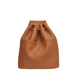 Soft Leather Shoulder Bag Backpacks Drawstring Pu Leather Bags For Women