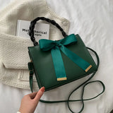 Solid Square Handbag High Capacity Pu Leather Female Shoulder Bag Crossbody