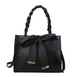 Solid Square Handbag High Capacity Pu Leather Female Shoulder Bag Crossbody