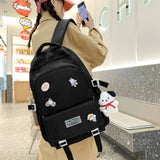 Waterproof College Backpack Girls Teenager Laptop School Big Size