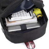 Casual Women Backpack Large Capacity Student School Bags USB Charging