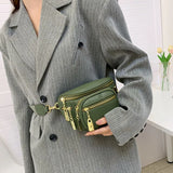Casual Leather Crossbody Chest Bag for Women Travel Waist Fanny Pack