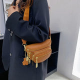 Casual Leather Crossbody Chest Bag for Women Travel Waist Fanny Pack