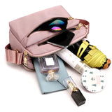 Casual Women Nylon Shoulder Bag Waterproof Multi-pocket Ladies Handbags