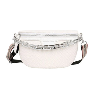 Leather Fanny Pack Waist Bag Crossbody Chest Bag Handbag