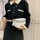 Leather Fanny Pack Waist Bag Crossbody Chest Bag Handbag