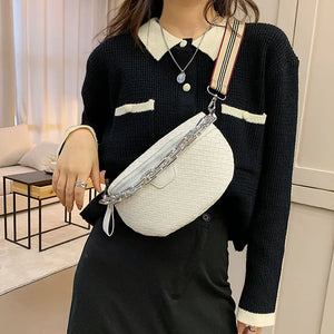 Leather Fanny Pack Waist Bag Crossbody Chest Bag Handbag