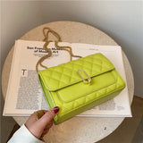 Chain Flap Shoulder Bag for Women Crossbody Messenger Handbag Purse Tote