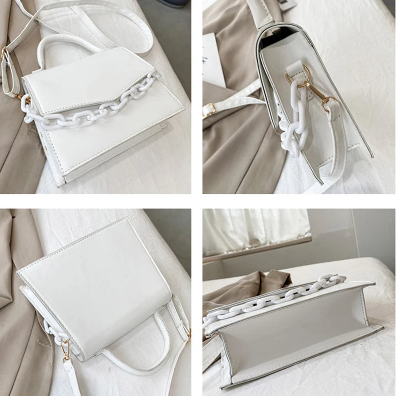 Chain Shoulder Bag Handbags For Ladies Female Small Flap Handle Bag