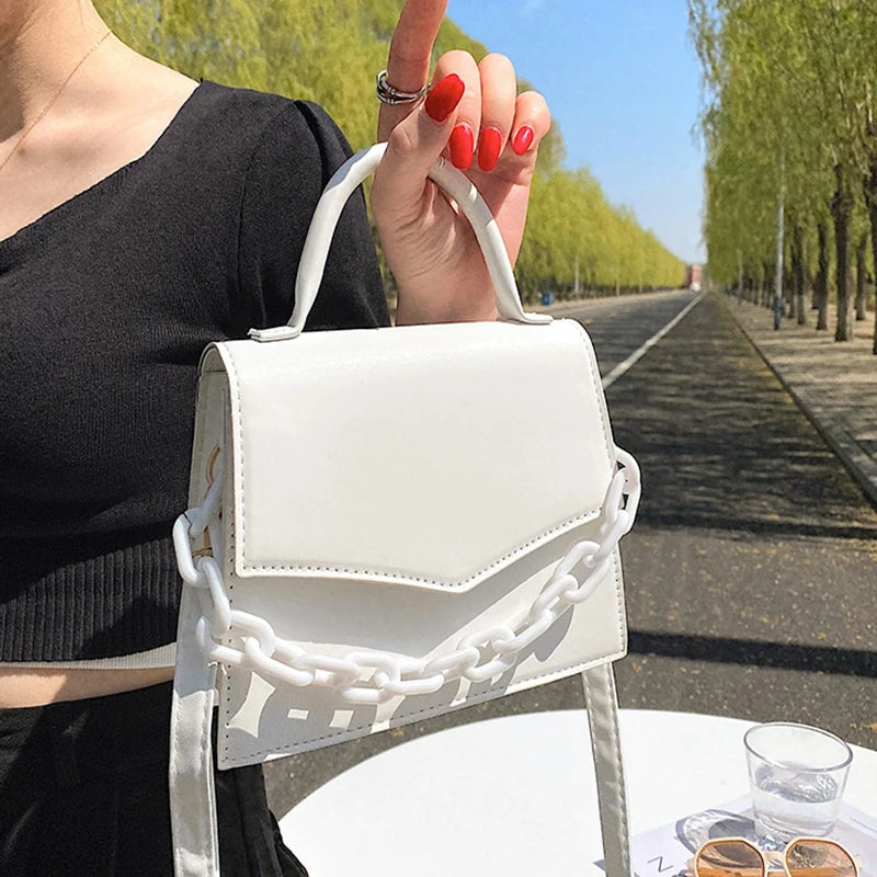 Chain Shoulder Bag Handbags For Ladies Female Small Flap Handle Bag