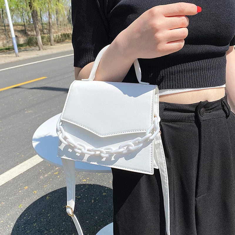 Chain Shoulder Bag Handbags For Ladies Female Small Flap Handle Bag