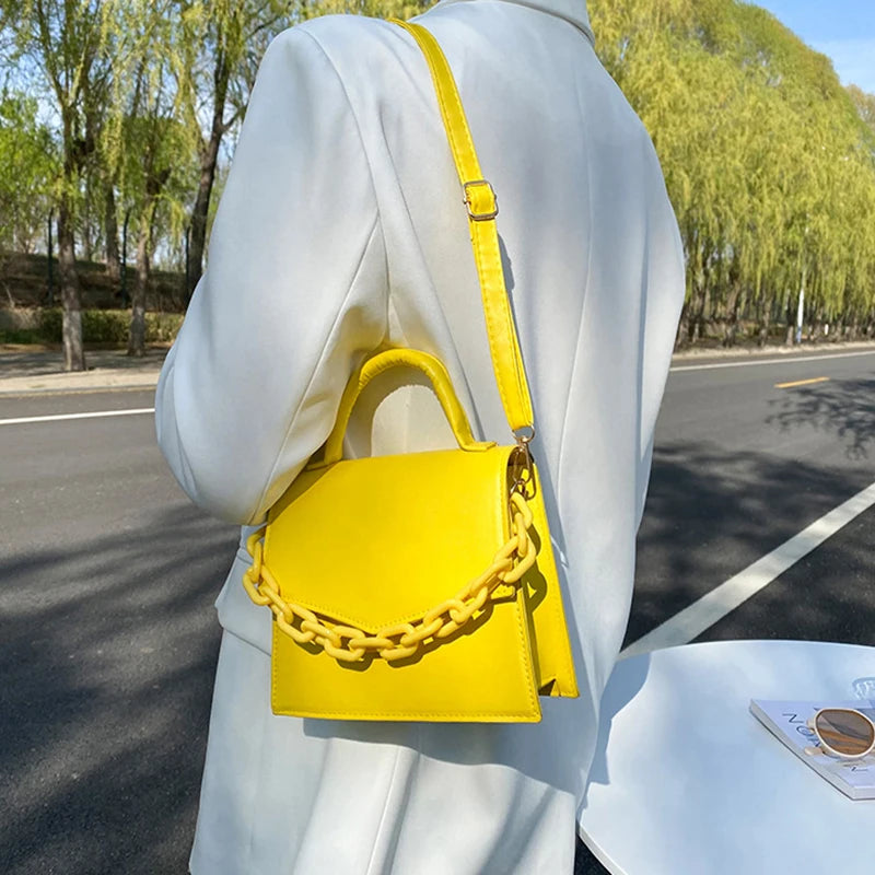 Chain Shoulder Bag Crossbody Bags For Women Small Mini Purse Vegan Leather