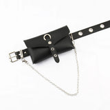 Chain Bag Belts for Women Jean Punk Silver Pin Buckle Belt