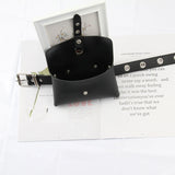 Chain Bag Belts for Women Jean Punk Silver Pin Buckle Belt