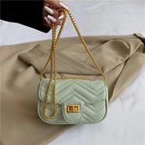 Chain Women Crossbody Bag Shoulder Bag PU Leather Female Clutch Handbags