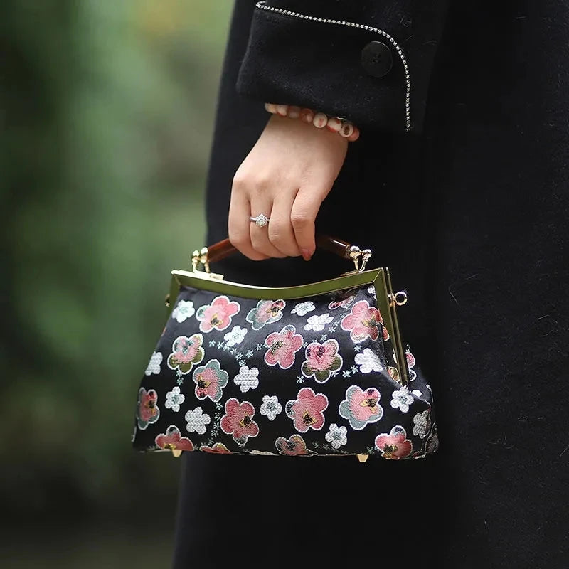 Cheongsam Bag Women's Crossbody Shoulder Tassel Handbags Purses