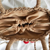 Cherry Straw Bag Seaside Vacation Beach Shoulder Cross Small Fresh Sh
