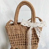 Cherry Straw Bag Seaside Vacation Beach Shoulder Cross Small Fresh Sh