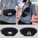 Women Travel Waist Bag Teacher Series Pattern Shoulder Crossbody Bag