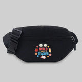 Women Travel Waist Bag Teacher Series Pattern Shoulder Crossbody Bag