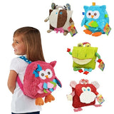 Kids Backpack Bag Kindergarten Girls Boys Cartoon Toys Owl Cow Frog Monkey