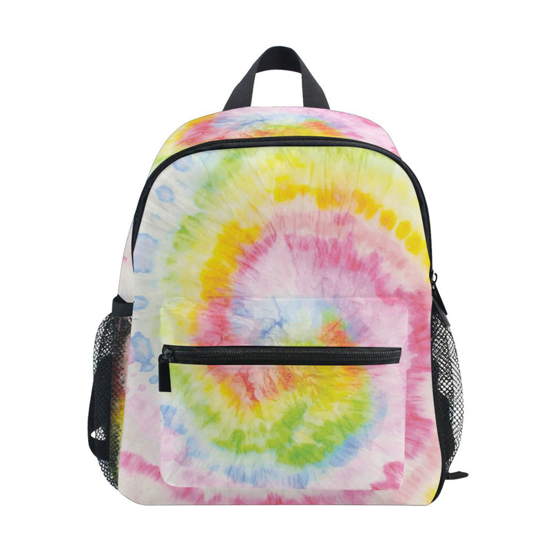 Rainbow Tie Dye Kids Backpack for School 3-8 Years Old