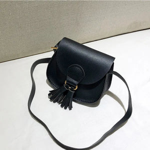 Kids Girls Small Shoulder Bag Sweet PU Leather Crossbody Handbag