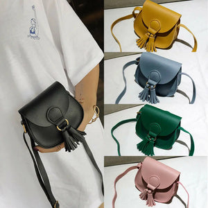Kids Girls Small Shoulder Bag Sweet PU Leather Crossbody Handbag