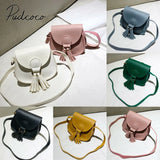 Girls Small Leather Crossbody Handbag Shoulder Bag Waist Bag