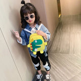 3D Dinosaur Cartoon Kids School Bag Boys Backpack Mochila