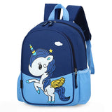 Unicorn Kids School Backpack Waterproof Nylon Girls School Bags