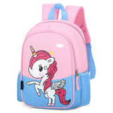 Unicorn Kids School Backpack Waterproof Nylon Girls School Bags