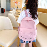 Cat Girl Backpack Pupil Kindergarten Kids Girls Boy Backpack Unisex Kid's Toy Ba
