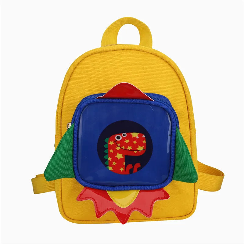 Rocket Dino Backpack for Kids, Kindergarten Schoolbag