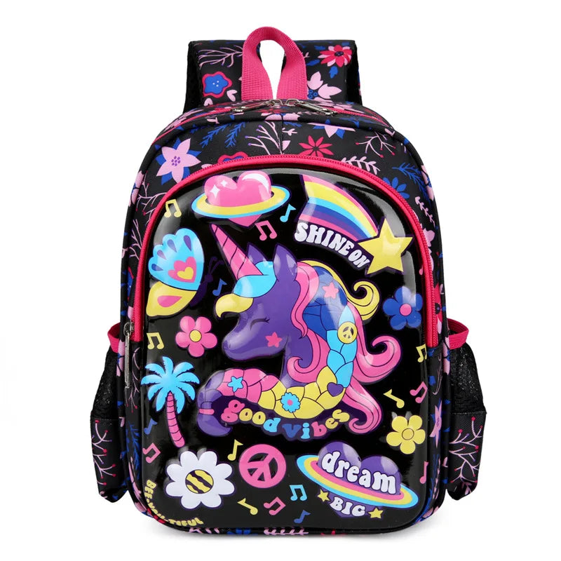 Kids Backpack Waterproof Lightweight Cartoon Boys Girls School Bag