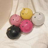 Circular Pig Shoulder Bag 3D Crossbody Women's Handbag