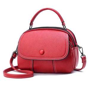 Litchi Pattern Handheld Small Square Bag for Women
