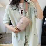 Classic Solid Women's Shoulder Bag Leather Material Messenger Bag