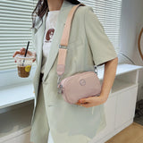 Classic Solid Women's Shoulder Bag Leather Material Messenger Bag