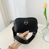 Classic Solid Women's Shoulder Bag Leather Material Messenger Bag