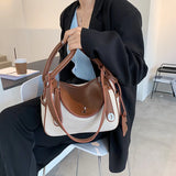 Classic Patchwork Tote Bag Retro Handbag Ladies Messenger Bag