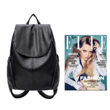 College Wind Schoolbag Leather Style Backpack Woman Tidal Leisure Travel Bag