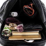 College Wind Schoolbag Leather Style Backpack Woman Tidal Leisure Travel Bag