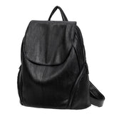 College Wind Schoolbag Leather Style Backpack Woman Tidal Leisure Travel Bag