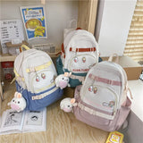 Stylish Buckle Backpack for Teenage Girls