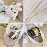 Stylish Buckle Backpack for Teenage Girls