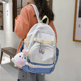 Stylish Buckle Backpack for Teenage Girls