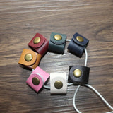 Colorful Leather Earphone Cable Holder Organizer