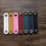 Colorful Leather Earphone Cable Holder Organizer