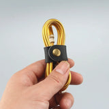 Colorful Leather Earphone Cable Holder Organizer